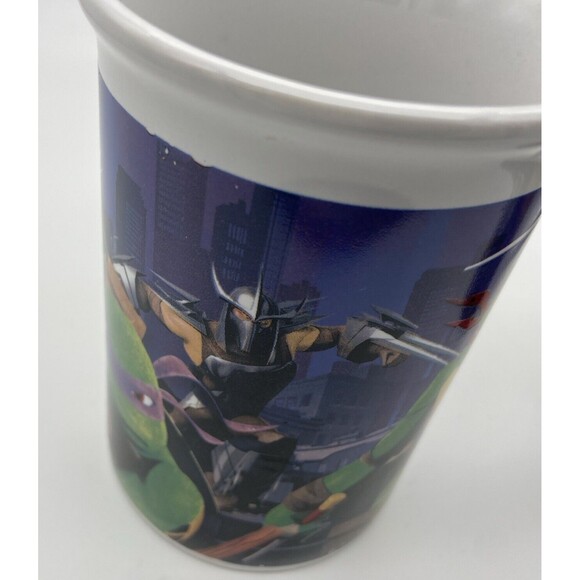 TMNT Pair Of 2 Teenage Mutant Ninja Turtles Coffee Mugs Cups Viacom 2016 Coffee - Picture 9 of 12